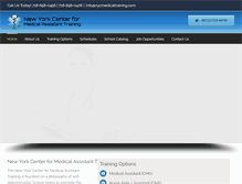 Tablet Screenshot of nycmedicaltraining.com
